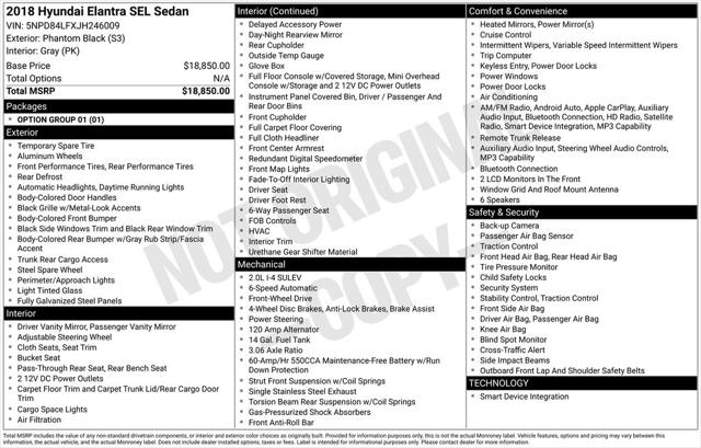 2018 Hyundai Elantra SEL