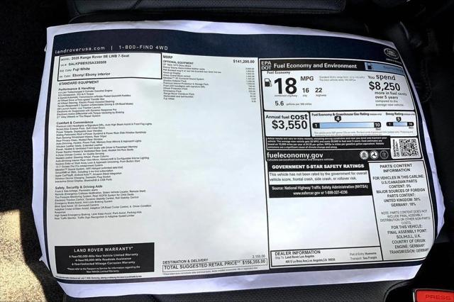 2025 Land Rover Range Rover P530 SE 7 Seat