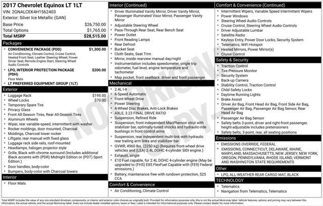2017 Chevrolet Equinox LT