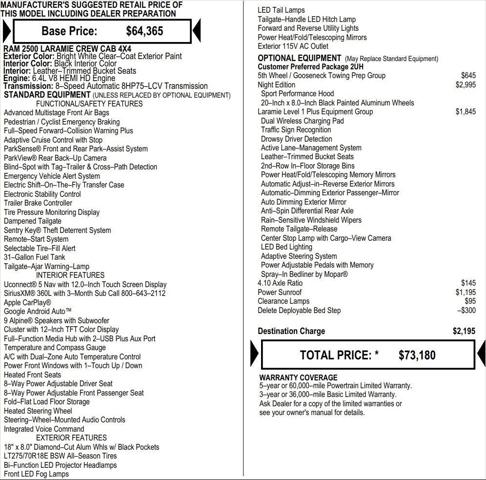 2026 RAM Ram 2500 RAM 2500 LARAMIE CREW CAB 4X4 64 BOX 2026 RAM Ram 2500 RAM 2500 LARAMIE CREW CAB 4X4 64 BOX