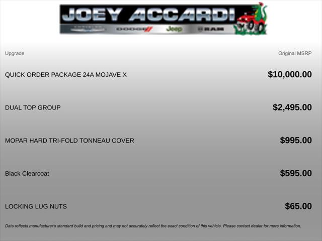 2025 Jeep Gladiator GLADIATOR MOJAVE X 4X4 2025 Jeep Gladiator GLADIATOR MOJAVE X 4X4