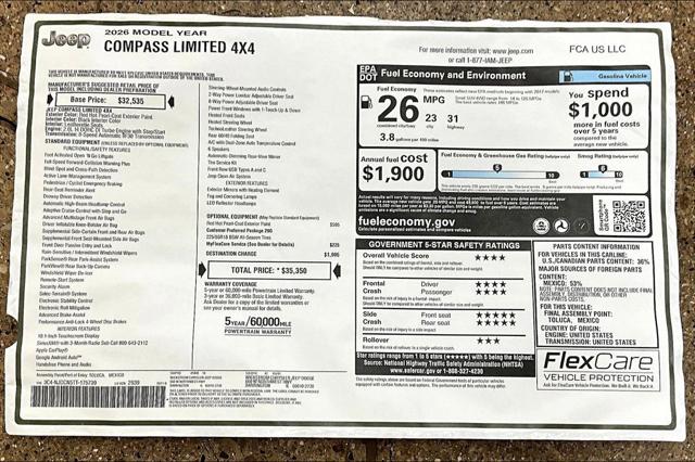 2026 Jeep Compass Limited