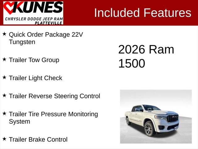 2026 RAM Ram 1500 RAM 1500 TUNGSTEN CREW CAB 4X4 2026 RAM Ram 1500 RAM 1500 TUNGSTEN CREW CAB 4X4