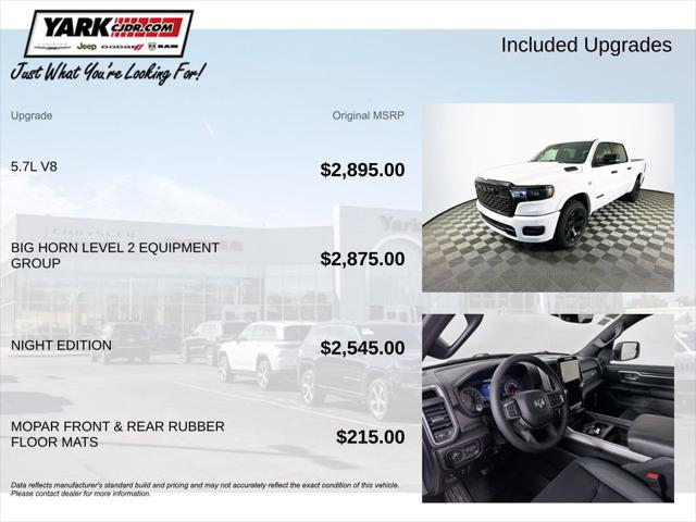 2026 RAM Ram 1500 RAM 1500 BIG HORN CREW CAB 4X4 57 BOX