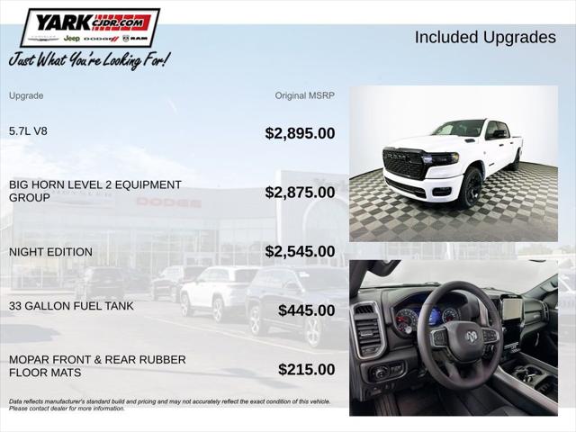 2026 RAM Ram 1500 RAM 1500 BIG HORN CREW CAB 4X4 57 BOX