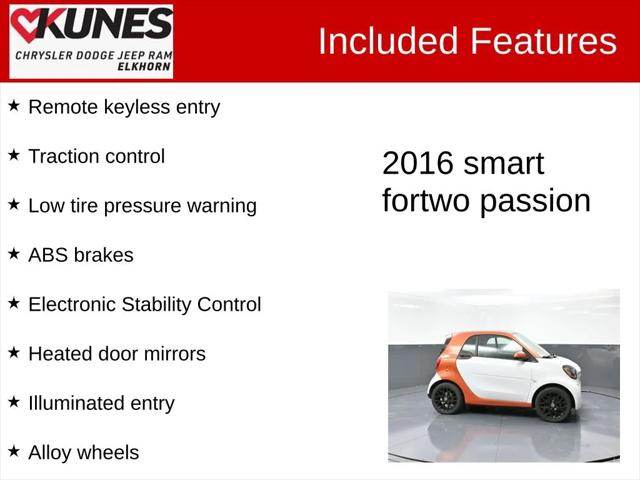 2016 smart fortwo passion 2016 smart fortwo passion