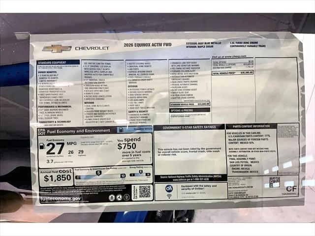 2026 Chevrolet Equinox FWD ACTIV