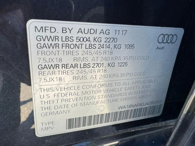 2018 Audi allroad 2.0T Tech Premium