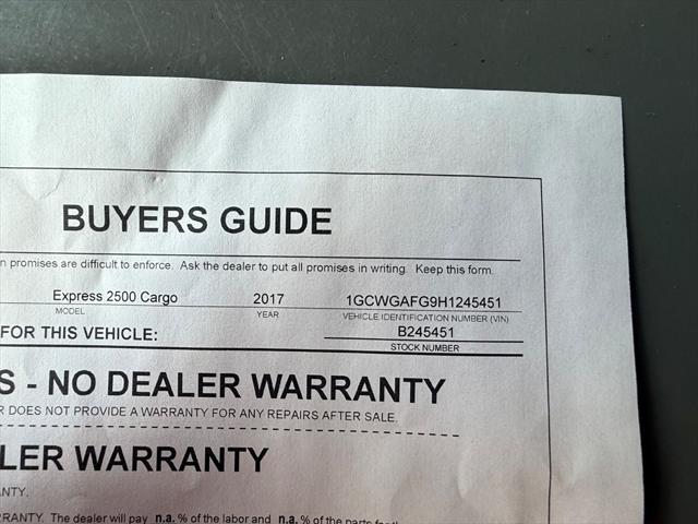 2017 Chevrolet Express Work Van
