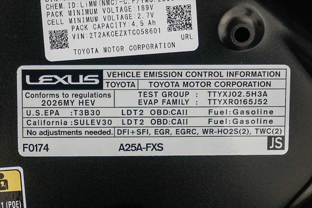 2026 Lexus NX NX 350h