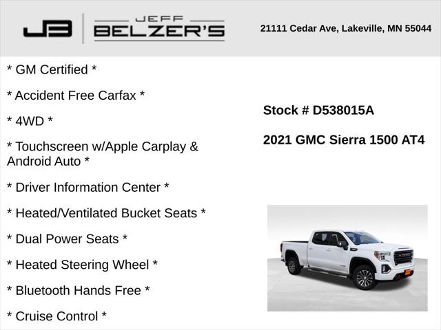 2021 GMC Sierra 1500 4WD Crew Cab Standard Box AT4 2021 GMC Sierra 1500 4WD Crew Cab Standard Box AT4