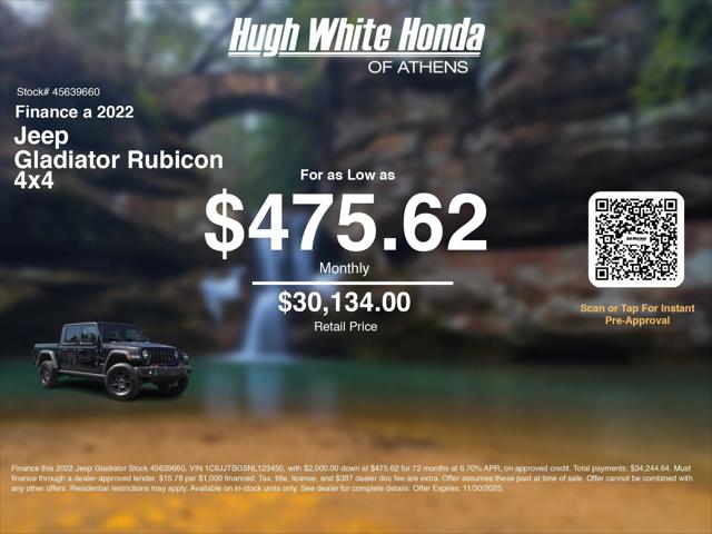 2022 Jeep Gladiator Rubicon 4x4 2022 Jeep Gladiator Rubicon 4x4