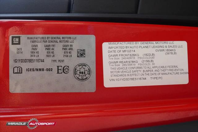 2014 Chevrolet Corvette Stingray 2LT
