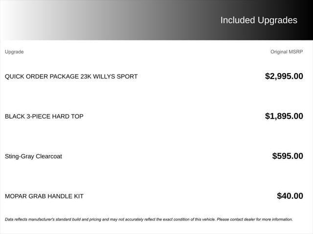 2023 Jeep Wrangler 2-Door Willys Sport 4x4