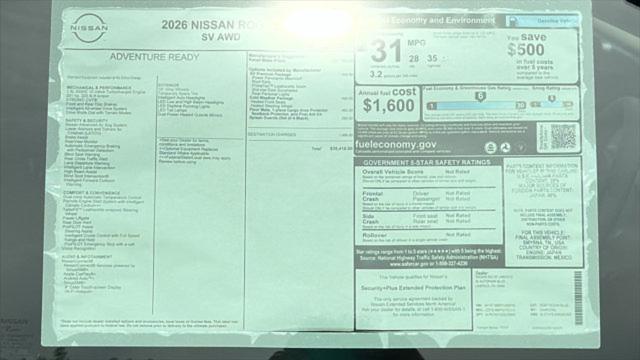 2026 Nissan Rogue SV