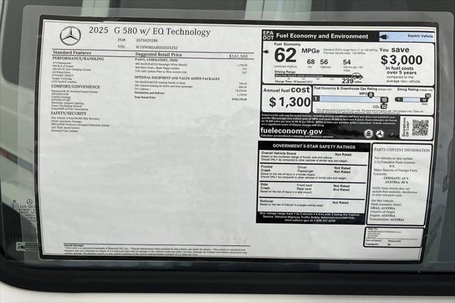 2025 Mercedes-Benz G 580e G 580e 4MATIC