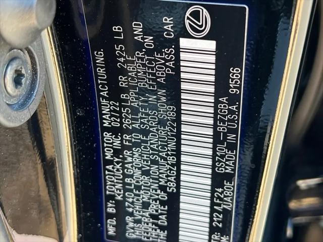 2022 Lexus ES 350 F SPORT