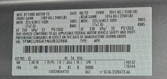 2022 Ford Escape SE