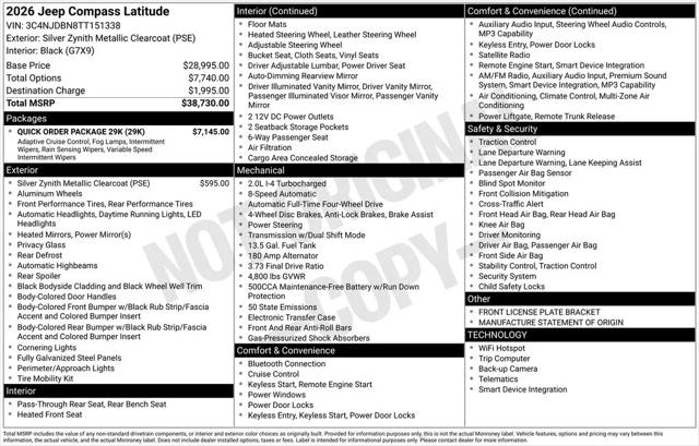 2026 Jeep Compass Latitude