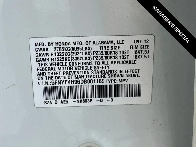 2013 Honda Pilot Touring