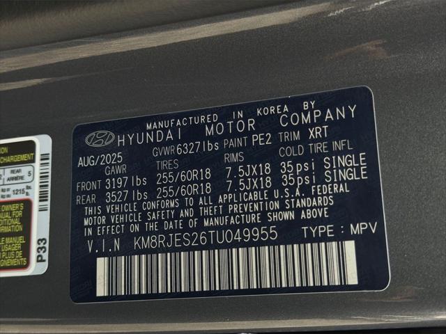 2026 Hyundai Palisade XRT Pro