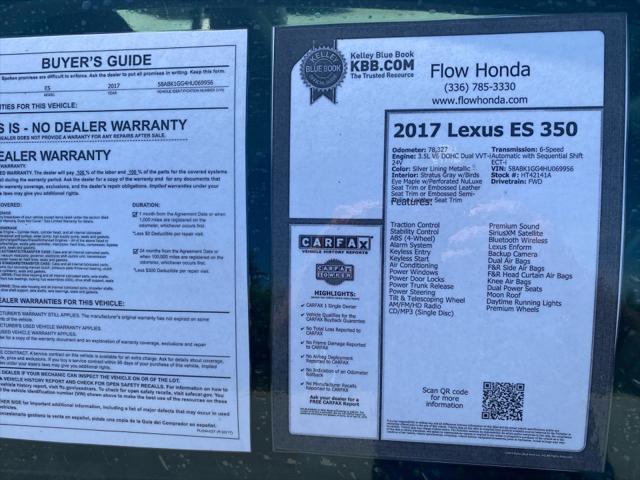 2017 Lexus ES 350 Unknown