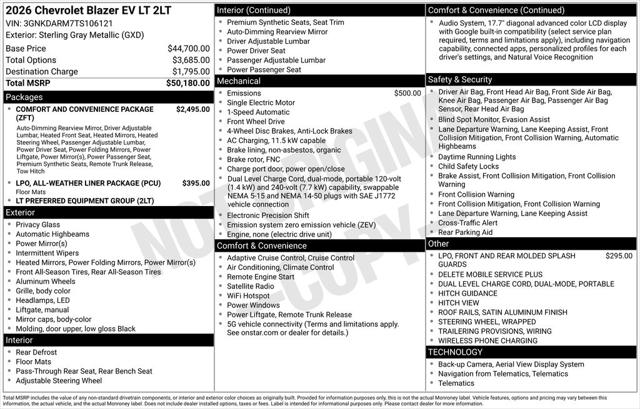 2026 Chevrolet V Blazer FWD LT