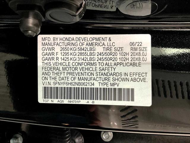 2022 Honda Pilot AWD Touring 7 Passenger