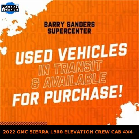 2022 GMC Sierra 1500 4WD Crew Cab Short Box Elevation with 3SB