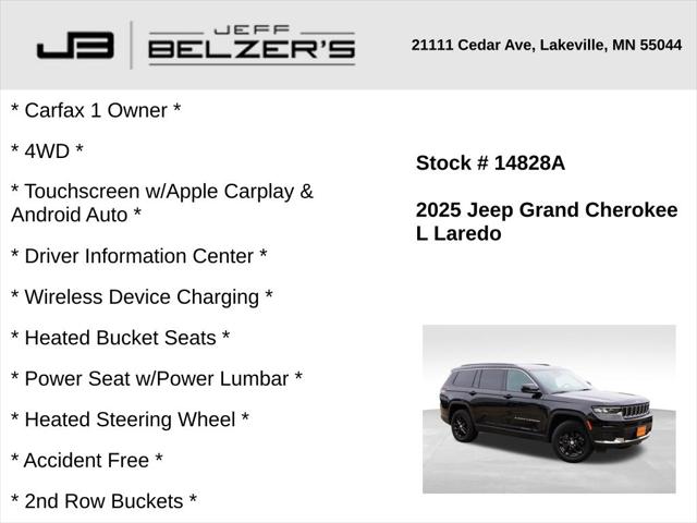 2025 Jeep Grand Cherokee L Laredo 4x4 2025 Jeep Grand Cherokee L Laredo 4x4