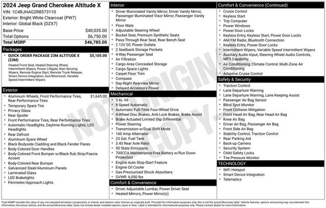 2024 Jeep Grand Cherokee Altitude X 4x4