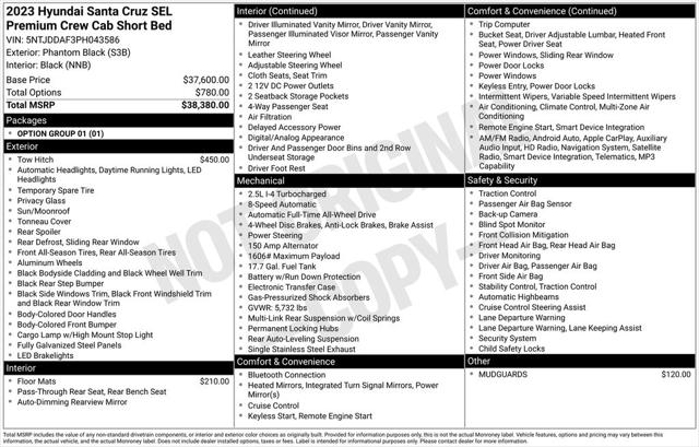 2023 Hyundai Santa Cruz SEL Premium