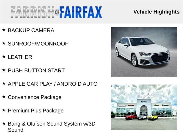 2023 Audi A4 Premium Plus 45 TFSI S line quattro S tronic 2023 Audi A4 Premium Plus 45 TFSI S line quattro S tronic