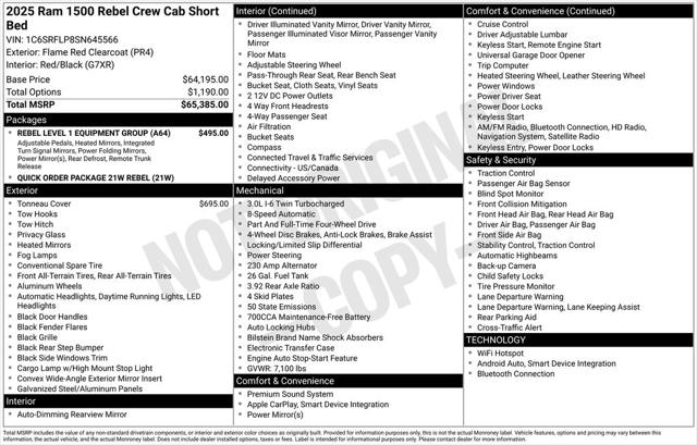 2025 RAM 1500 Rebel Crew Cab 4x4 57 Box