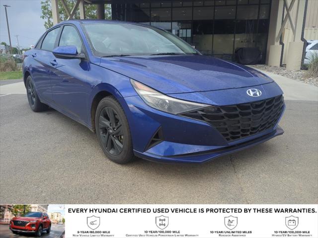 2023 Hyundai Elantra Hybrid Blue
