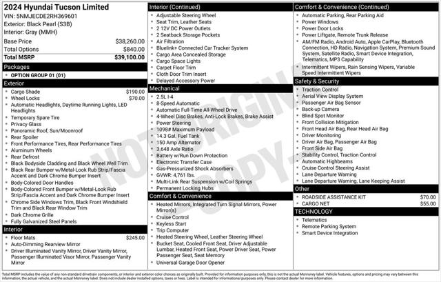 2024 Hyundai Tucson Limited