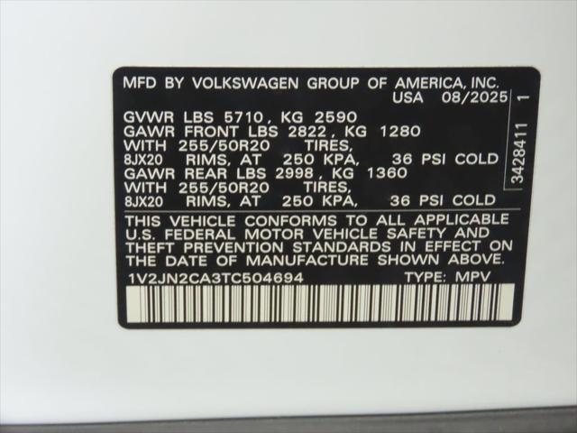 2026 Volkswagen Atlas 2.0T SE w/Technology