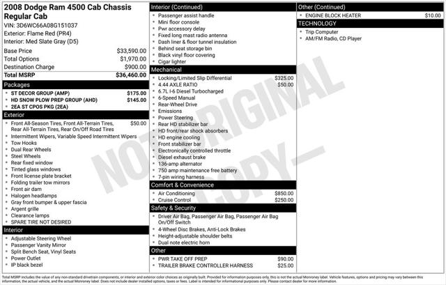 2008 Dodge Ram 4500 ST/SLT