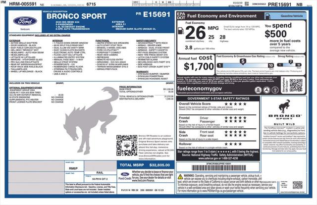 2023 Ford Bronco Sport Big Bend 2023 Ford Bronco Sport Big Bend