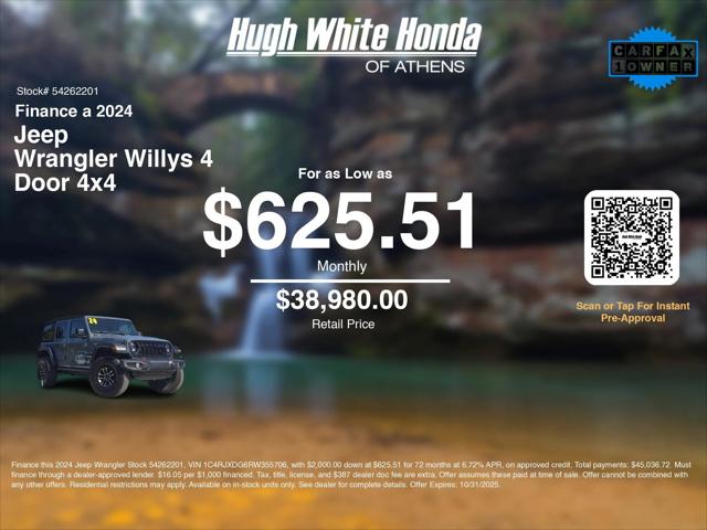 2024 Jeep Wrangler 4-Door Willys 4x4