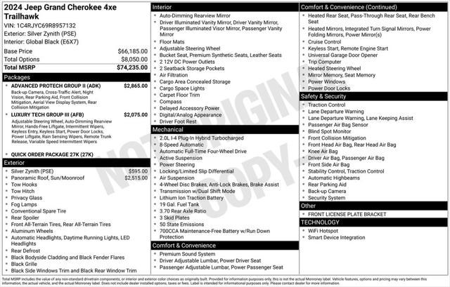 2024 Jeep Grand Cherokee 4xe Trailhawk