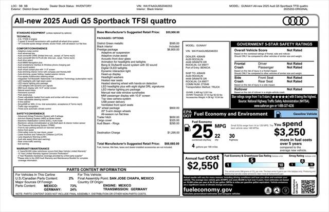 2025 Audi Q5 Prestige TFSI quattro S tronic