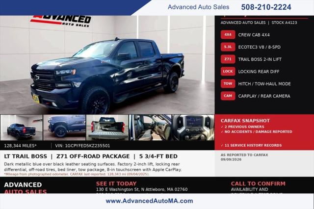2019 Chevrolet Silverado 1500 LT Trail Boss for sale in North Attleboro, MA