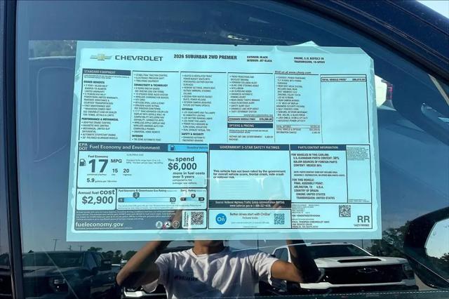 2026 Chevrolet Suburban Premier, RWD