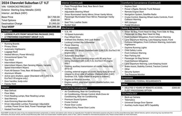2024 Chevrolet Suburban 4WD LT