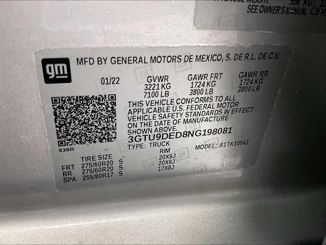 2022 GMC Sierra 1500 Limited 4WD Crew Cab Short Box SLT