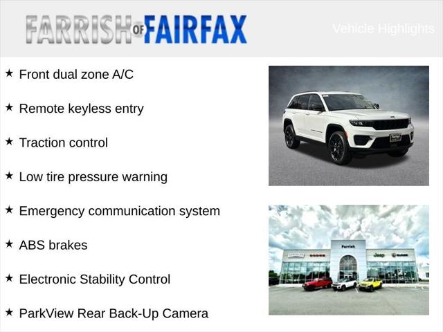 2025 Jeep Grand Cherokee GRAND CHEROKEE ALTITUDE X 4X4 2025 Jeep Grand Cherokee GRAND CHEROKEE ALTITUDE X 4X4