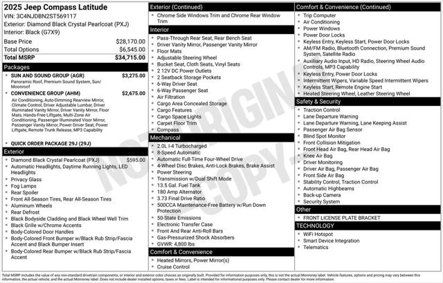 2025 Jeep Compass COMPASS LATITUDE 4X4