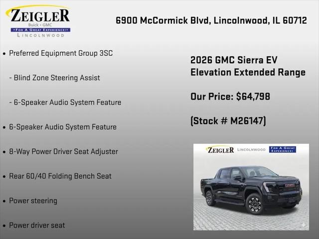 2026 GMC Sierra Extended Range Elevation