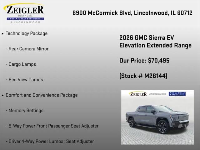 2026 GMC Sierra Extended Range Elevation